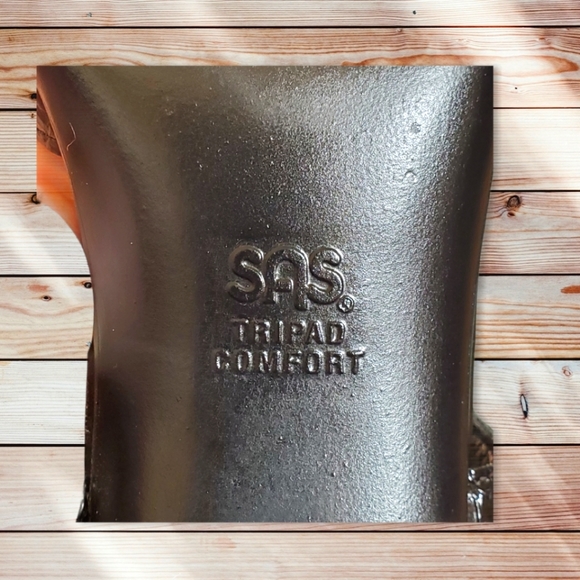 SAS Suntimer Blk Croc Patent Slingbak 8.5M Sandals - Picture 8 of 11